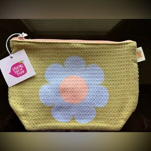 Talking out of Turn - Flower small makeup/cosmetic bag